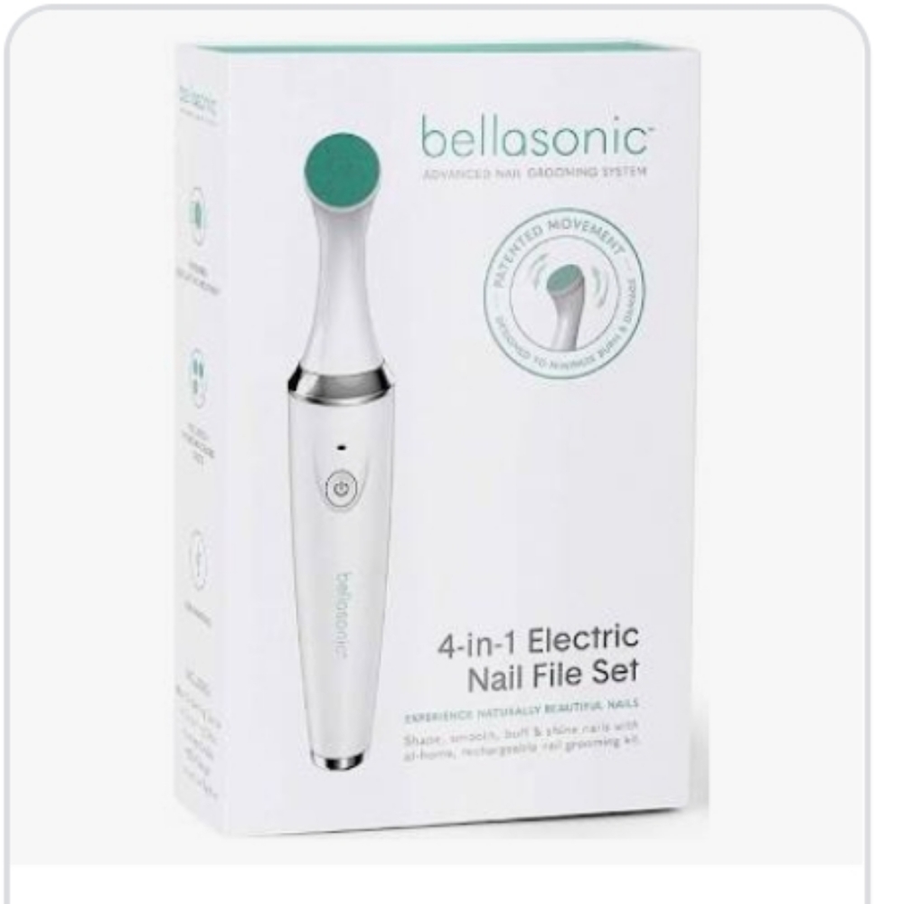 BELLASONIC 4-in-1 Rechargeable Electric Nail File Set